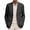 Black, variant on Mens Casual Blazer Lightweight Big And Tall One Button Sport Coats Summer Suit Jacket For Beach Wedding Daily Wear