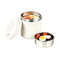 thumbnail image 2 of Thermo Food Jar for Hot Food Adults 1.2L Soup Thermo Lunch Containers Wide Mouth Vacuum Insulated Stainless Steel Leakproof Bento Box with Spoon,White, 2 of 9