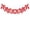 A006- Red, variant on Black Bow Garland Decor - 1 Strand with 8 Bows, Elegant Satin Black Bows for Fireplace, Home, Party, Wedding, Halloween, Christmas Decor - Versatile Black Bow Banner for Indoor Outdoor Decoration