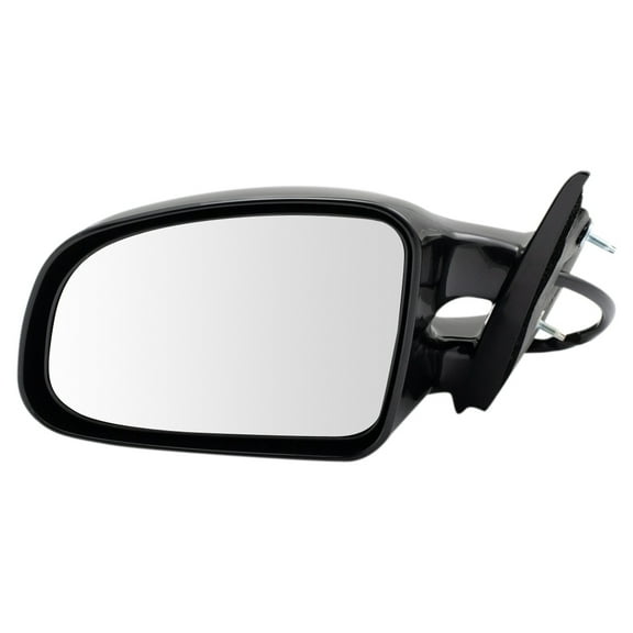 TRQ Black Manual Remote Side View Mirror Driver Left LH for 99-01 Grand Am SE MRA05310
