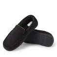 thumbnail image 7 of Dearfoams Men's Keaton Twill House Shoe Moccasin Slipper, 7 of 7