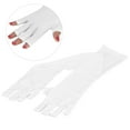 thumbnail image 3 of Fugacal guante protección 1 par blanco útil Anti UV Mitt guantes largos para luz UV/lámpara protección contra la radiación manicura Fugacal No se aplica, 3 of 6