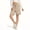 32# Khaki, variant on Athletic Shorts Womens Jogger Sweat Summer Loose Drawstring Bermuda Shorts with Pockets Navy S