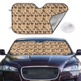 thumbnail image 2 of Kdxio Cute Dogs Head Print Windshield Sun Shade,UV Rays and Sun Heat Protection,Sunshade for Car Windshield,Car Shade Front Windshield - Small, 2 of 6