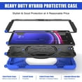 thumbnail image 3 of Funda protectora para Samsung Galaxy Tab S10 Lite / S10 FE / S9 FE 5G / S9 Tablet de 10,9''/11'', a prueba de golpes, con portalápices, correa de mano giratoria de 360° y correa para el hombro., 3 of 9