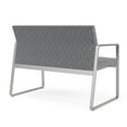 thumbnail image 5 of Gansett Reception Waiting Room Healthcare Loveseat / Silver Steel / Gray, 5 of 5