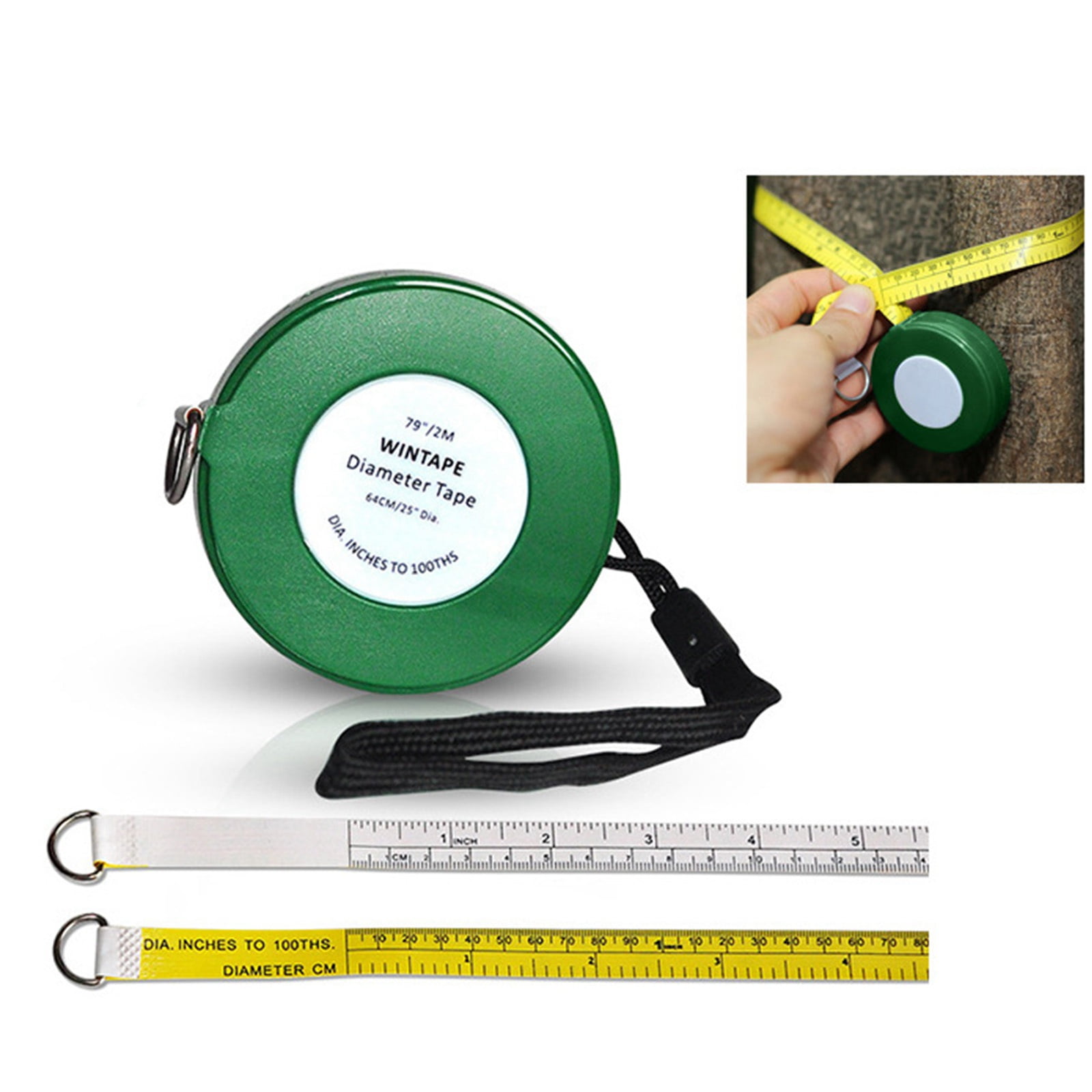 Tree Diameter Tape 79 inch PVC Soft Retractable Measuring Tape Garden Plant  Tool