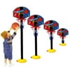Kids Sports Portable Basketball Toy Set with Stand Ball & Pump Toddler Baby