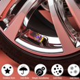 thumbnail image 5 of 4PCS Crown Bling Tire Stem Valve Caps, Crystal Diamond Tire Air Cap Set Universal Copper Core Stem Covers for Cars, SUV, Trucks, Bikes, Motorcycles, Bicycles (Gold & Purple), 5 of 7