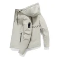 thumbnail image 4 of 2024 nueva chaqueta de Otoño/Invierno para hombres de alta calidad impresa deportes al aire libre con capucha a prueba de viento simplicidad moda Casual chaqueta de marca, 4 of 4
