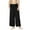 Black, variant on Jalioing Teens Girls Casual Pants Lightweight Loose Elastic Waist Lounge Long Pants Summer Palazzo Trousers