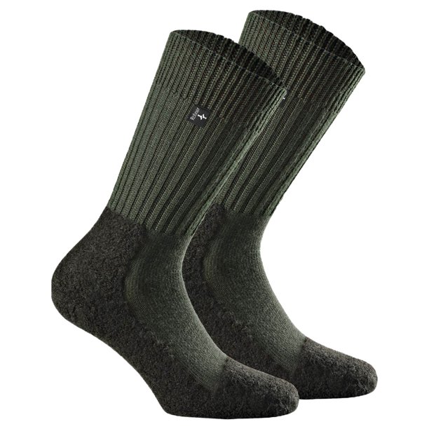 Rohner Advanced Socks Calcetines de trekking unisex, 2 pack - Original, mezcla de lana virgen Verde 39-41