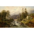thumbnail image 2 of Gustav Barbarini 24x17 Black Ornate Framed Double Matted Museum Art Print Titled: Game with Weyer, 2 of 5