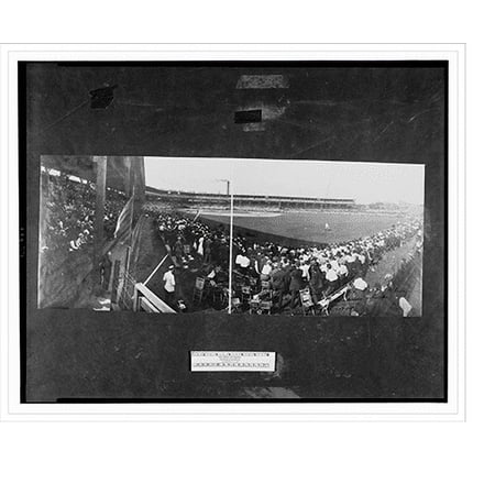 Historic Print, National League Park, Chicago, Cubs vs. Giants, Aug. 30, 1908, 16" x 20"