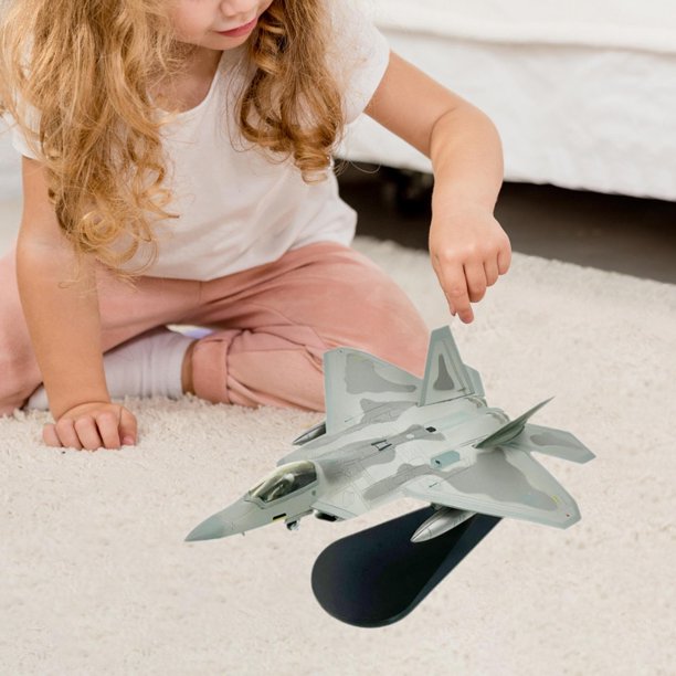 1/100 F22 Modelo de con modelo de avión en miniatura realista para coleccionables de aviación versátiles resistentes