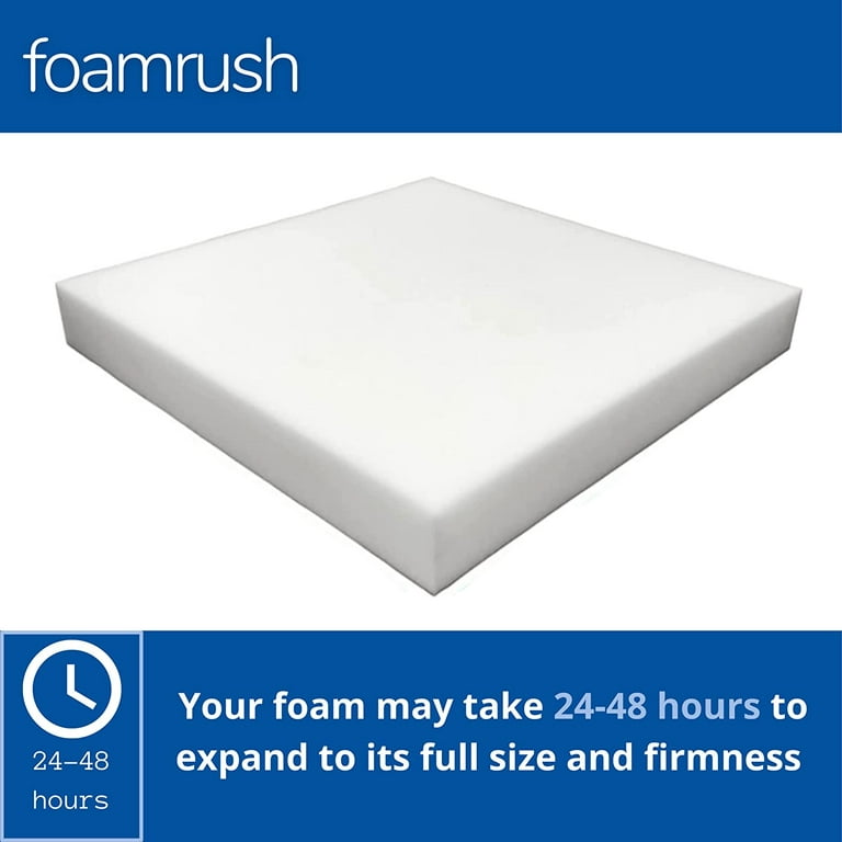 Foamrush 5 x 22 x 22 Upholstery Foam High Density Firm Foam Soft Support (Chair Cushion Square Foam for Dinning Chairs, Wheelchair Seat Cushion
