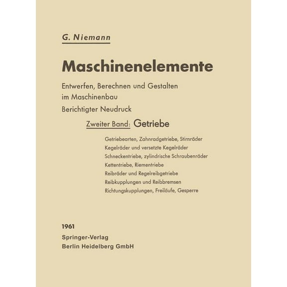 Getriebe, (Paperback)