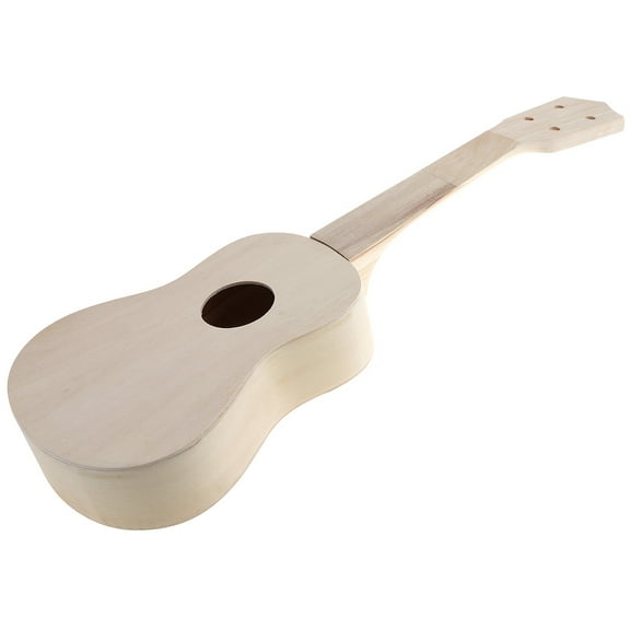 21 Inch Soprano Ukulele DIY Kit, Hawaii Guitar Handwork Painting Assembly