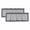 Black Gray, variant on Valances for Windows, Brown Geometric Kitchen Curtains Valances 2 Pack for Living Room Bedroom Bathroom, Vintage Greece Key Light Filtering Curtains Rod Pocket Valance 42"x12"