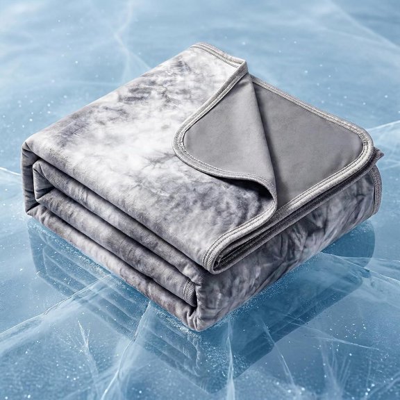 ARLAJO Cooling Blanket 50’’X70’’ for Hot Sleepers, Arc-Chill Q-Max>0.35 Double Sided Cold Blankets for Night Sweats, Cool Soft Lightweight Summer Blanket for Sofa Bed Couch, Gifts for Women Throw