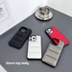 thumbnail image 5 of For iPhone 14 Pro Case Carbon Fiber Puffer Jacket Leather TPU Shockproof Phone Cover - Grey, 5 of 5