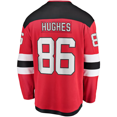 thumbnail image 2 of Jack hughes New Jersey Devils NHL Fanatics Breakaway Home Jersey, Large, 2 of 3