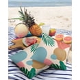 thumbnail image 4 of Outdoor Throw Pillow Cover Tropical Green Leaf Color Block Waterproof Cushion Covers 2 Pack Abstract Geometric Art Pillow Cases Home Decoration for Patio Garden Couch Sofa, 4 of 7