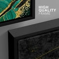 thumbnail image 4 of wall26 Framed Canvas Print Wall Art Set Gold Teal Dark Granite Marble Landscape Abstract Shapes Illustrations Modern Art Decorative Boho Colorful for Living Room, Bedroom, Office - 24"x36"x, 4 of 5