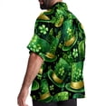 thumbnail image 3 of Saint Patrick's Day Men's Short Sleeve Beach Shirts, Casual Poplin Button Down Shirt, Summer Casual Printed Unisex Shirts, 3 of 6