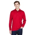 thumbnail image 5 of CORE365 88192P Men's Pinnacle Performance Long Sleeve Piqué Polo with Pocket-Classic Red-XL, 5 of 5