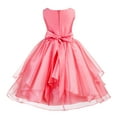 thumbnail image 3 of Ekidsbridal Asymmetric Ruffles Organza Layers Flower Girl Dress Sequin Sash Junior Bridesmaid Birthday Communion Formal Clothing Baptism 012S 8, 3 of 3