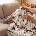 thumbnail image 5 of Pumpkin Pattern Halloween Flannel Throw Blanket, Soft Cozy Blanket for Couch, Bed, and Nap, Decorative Holiday Home Accessory, 28 x 39 Inch, 1Pack B, 5 of 5