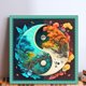 thumbnail image 2 of Hilo Algodón Bordado Punto Cruz Paisaje Yin Yang Con 14CT 40x40cm, 2 of 9