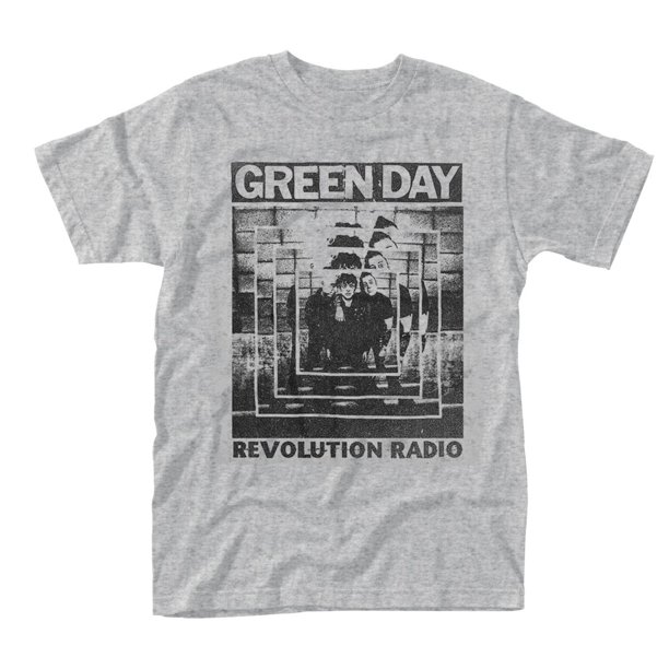 Green Day - Camiseta Power Shot para Adultos Unisex (Gris)