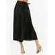 thumbnail image 3 of Falda satinada con cinto AMAD para mujer negro S AMAD FW22-F07, 3 of 5