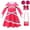 Set D, variant on Girls Toddler Zombies Cheerleader Costumes Dress Set Birthday Halloween Outfits