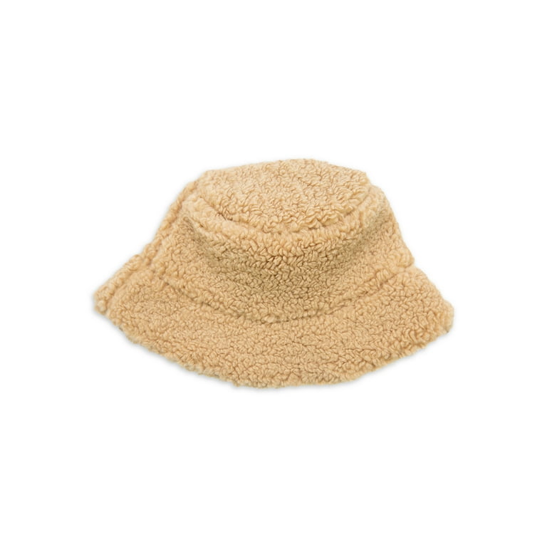 Size Bucket Sherpa Color Teddy One Hat Time Tru and Neutral