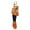 Orange@GC@, variant on CONZONE Womens 70S Disco Dress Up Fashion Graphic Tops Flared Pants Hippie Clothes Set Funny Stage Party Performance Outfits