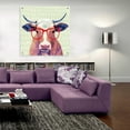 thumbnail image 6 of Epic Art 'Bespectacled Bovine I' by Victoria Borges, Acrylic Glass Wall Art, 36"x36", 6 of 7