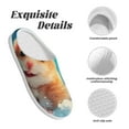thumbnail image 5 of Kdxio Cloud Cute Hamster Women's Men's Slippers Plush Slip-On House Slipper for Winter Indoor Soft Cushion Non-slip Fluffy Slides Slippers-13, 5 of 7