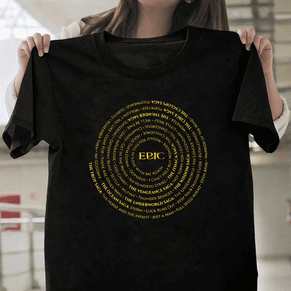 Vintage Epic The Musical Retro Script Distressed Concept Unisex T-Shirt, up to size 3XL.