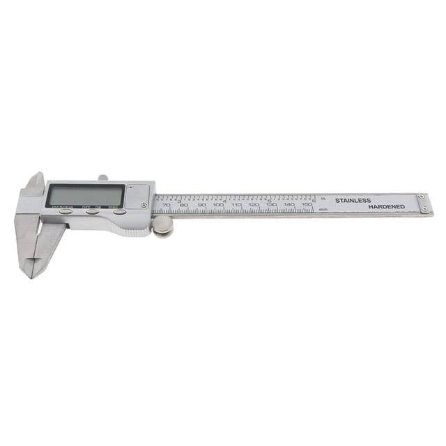 Herramienta de Medición de Calibre Vernier Digital Electrónico - Medidor Impermeable de 6 Pulgadas / 150 Mm con Pantalla LCD Grande - Conversi kusrkot Calibrador a vernier digital