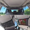 thumbnail image 2 of ZHAOCHENG Red de almacenamiento para coche, bolsa universal para techo de coche con cremallera (90 x 65 cm), 2 of 4