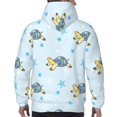 thumbnail image 3 of Bingfone Cartoon Turtle Men's Drawstring Hoodie Long Sleeve Pocket Sweatshirts-Large, 3 of 6