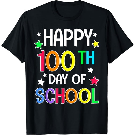 Happy 100th Day Of School 100 Days Smarter Teachers Kids T-Shirt