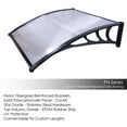 thumbnail image 5 of Zimtown 39"x29" Black Window and Door Awning, Weather Resistant, 5 of 6