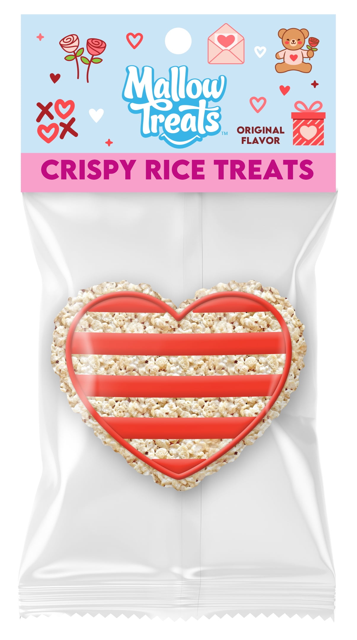 Mallow Treats Valentine Crispy Rice Treat, 0.9 oz.