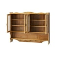 thumbnail image 3 of 39.37"Retro 4 Door Wall-mounted Cabinet, Featuring Two Layers of Storage Space and An Open Hook Rack Space,Suitable for Bathrooms, Kitchens, Dining Rooms, 3 of 5