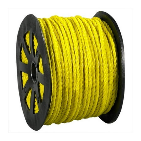 

Twisted Polypropylene Rope Yellow 3/8 X 600 Spool