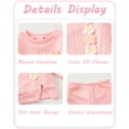 thumbnail image 6 of 18 Months Baby Girls Clothes 24 Months Girl 2PCS Fall Winter Outfits Cute Flower Toddler Girls Long Sleeve Sweatshirt Top Pants Clothing Set Pink, 6 of 6